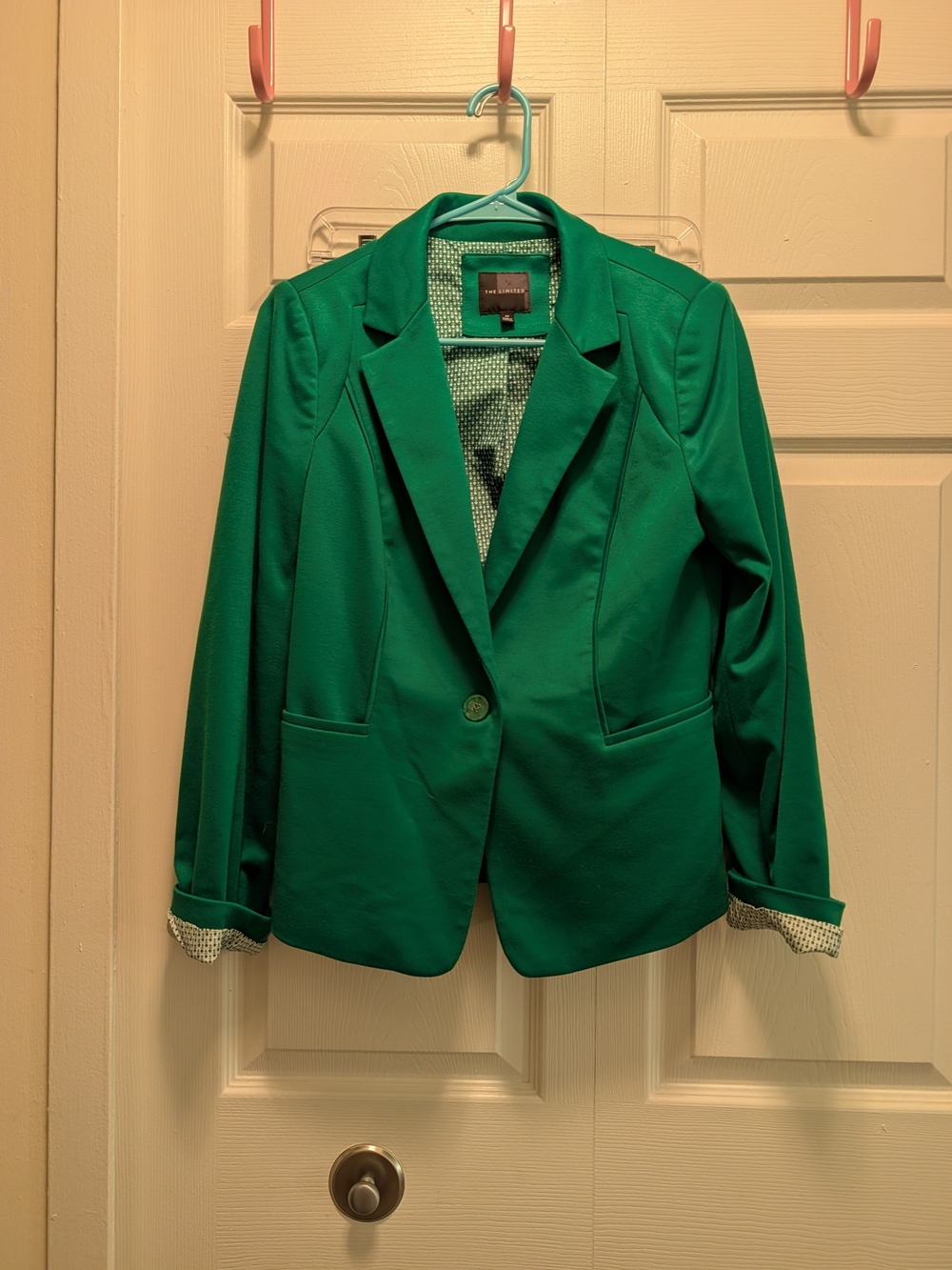 The Limited Emerald Green Single-Button Blazer Set